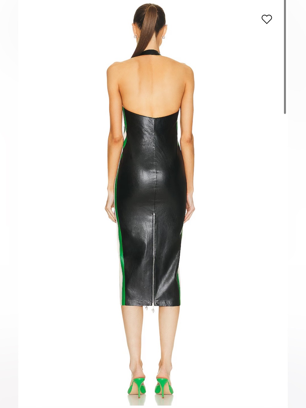MIAOU Harlow Dress Faux Leather In Black New with Tags! - Picture 4 of 10